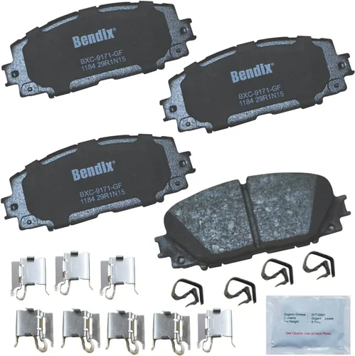 Vista 162 de Bendix Pastillas de freno delanteras de cerámica Priority1 CFC465AK2 para Acura EL 2005-1997, Honda Civic 2011-1996, Insight 2014-2010