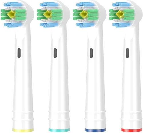 Cabezales de cepillo de repuesto, compatibles con cepillo de dientes eléctrico Braun 3D White Oral-B - Paquete de 4
