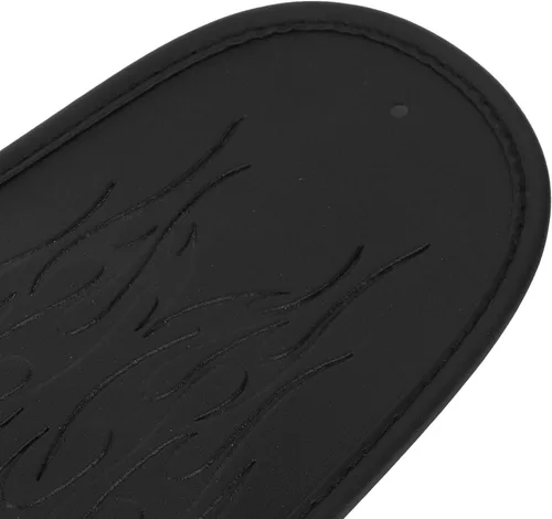 Vista 7 de Decoración de motocicleta, babero trasero de piel sintética negra, protector de motocicleta, cubierta de guardabarros, de cuero artificial, apto