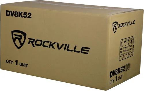 Vista 8 de Rockville DV8K52 Subwoofers dobles de 8 pulgadas K5 1600W para automóvil, carga final de 2 ohmios, carcasa ventilada, cono de papel no prensado