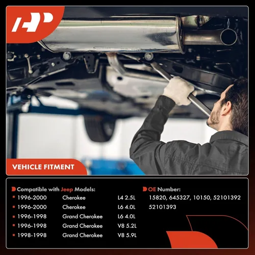 Vista 2 de A-Premium Convertidor catalítico de ajuste directo compatible con Jeep ZJ Series Grand Cherokee 1996-1998, XJ Series Cherokee 1996-2000, 2.5L 4.0L