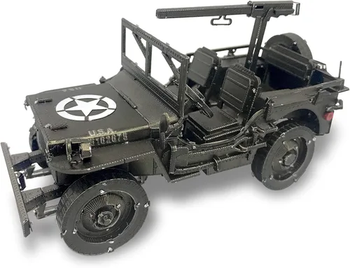 Vista 10 de Piececool Rompecabezas 3D para Adultos Kits de Modelos de Autos de Metal - H909 Cabeza de Camión Pesado Tractor Kit de Construcción