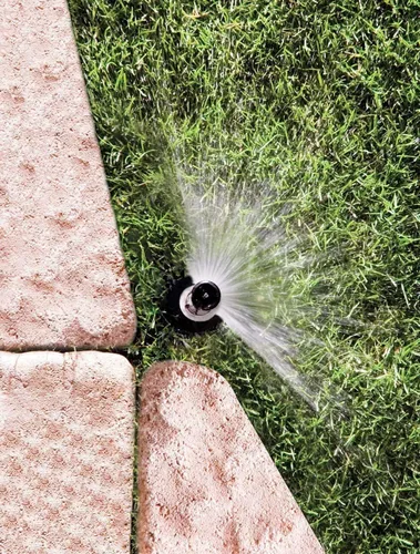 Vista 4 de Rain Bird 1804APNP - Aspersor profesional no potable de agua emergente, patrón ajustable de 0 a 360, distancia de pulverización de 8 a 15 pies
