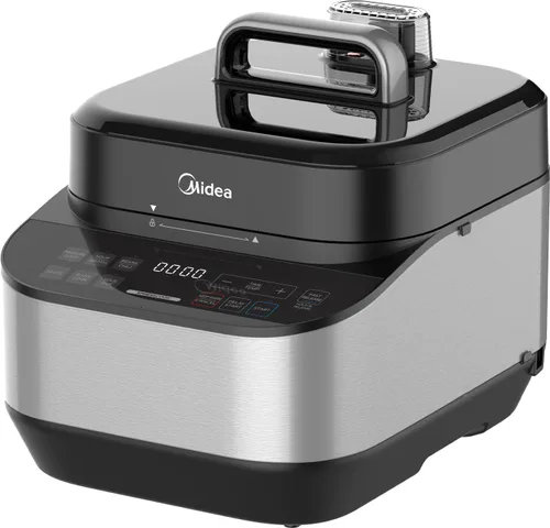 Vista 10 de Midea Olla a presión eléctrica 12 en 1, 6 cuartos de galón, 12 preajustes, olla de cocción lenta programable multifuncional, olla arrocera