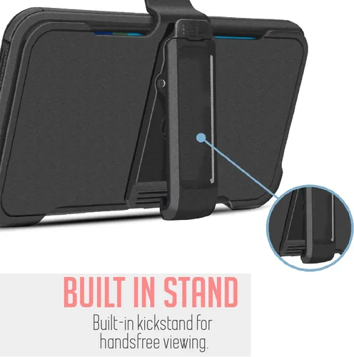 Vista 3 de Funda para Motorola Moto G-Power-5G 2023: Moto G 5G 2023, con funda de clip para cinturón, protección de cuerpo completo resistente, protector