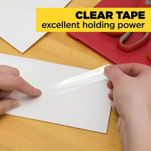 Vista 8 de Scotch Cinta transparente, cinta transparente diseñada para uso en la oficina y el hogar, núcleo de 1 pulgada de 3/4 pulgadas x 1000 pulgadas, 3