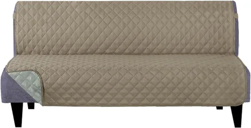 Vista 140 de U-NICE HOME Funda para sillón reclinable, reversible, con correas elásticas, resistente al agua, protege de perros y mascotas, sillón pequeño