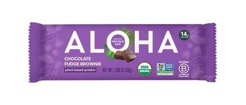 Vista 13 de ALOHA Barra de proteína orgánica a base de plantas, masa de galletas con chispas de chocolate, 1.98 onzas