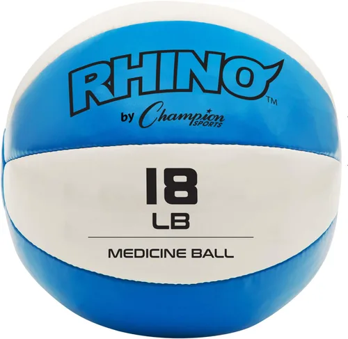 Vista 12 de Champion Sports Leather Medicine Balls – Durable Weighted Balls for Strength, Core & Conditioning Training