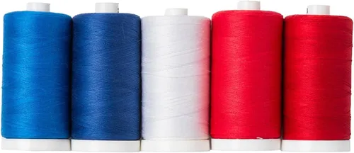 Vista 14 de Connecting Threads Juego de hilos 100% algodón, carretes de 1200 yardas (juego de 5 - Conservas de bayas) 1200 yard spools of 50 weight thread for