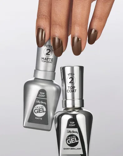 Vista 8 de Sally Hansen Miracle Gel™, capa superior brillante, de larga duración, fórmula tipo gel, sin necesidad de lámpara UV, esmalte de uñas transparente