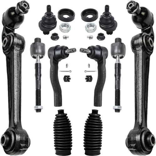 Vista 97 de Detroit Axle - Kit de suspensión de 10 piezas para Nissan Frontier Xterra Pathfinder 2005-2012, 4 brazos de control superiores inferiores