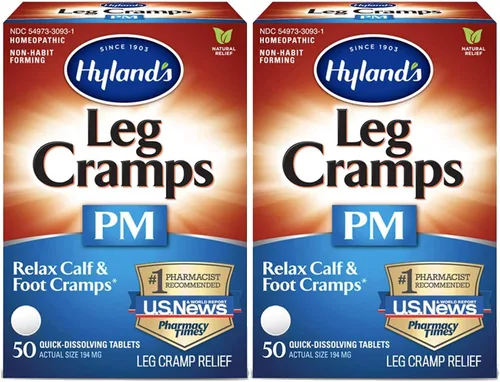 Hyland's Calambres de pierna tabletas PM 50 EA (pack de 2)