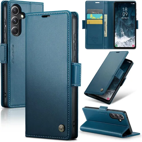 Vista 8 de SINIANL Funda tipo cartera para Samsung Galaxy S23 con bloqueo RFID, funda para Samsung S23 para mujeres y hombres con tarjetero con cierre
