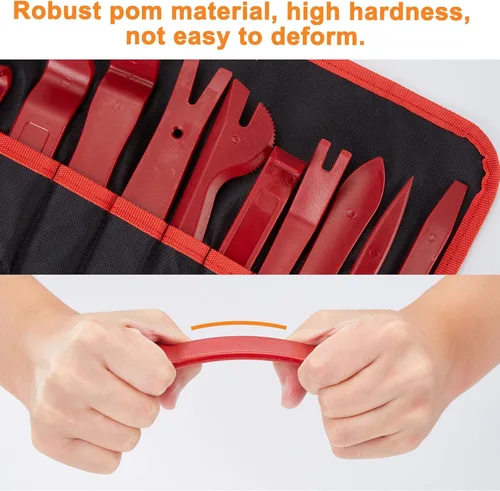 Vista 8 de Fixm Herramienta de extracción de molduras de 141 piezas, alicates de clip automático, kit de herramientas de palanca de plástico para panel