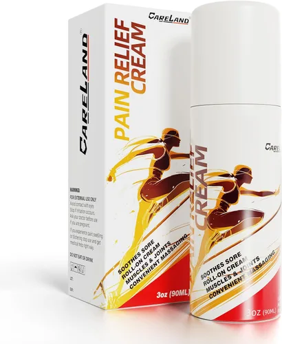 CARELAND Crema enrollable para aliviar el dolor, capsaicina roll-on con fórmula de mentol y salicilato de metilo, 3 onzas, alivio del dolor