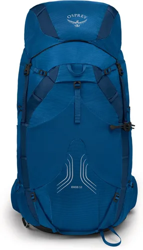 Vista 3 de Osprey Exos 58 Mochila de Senderismo Ultraligera para Hombres