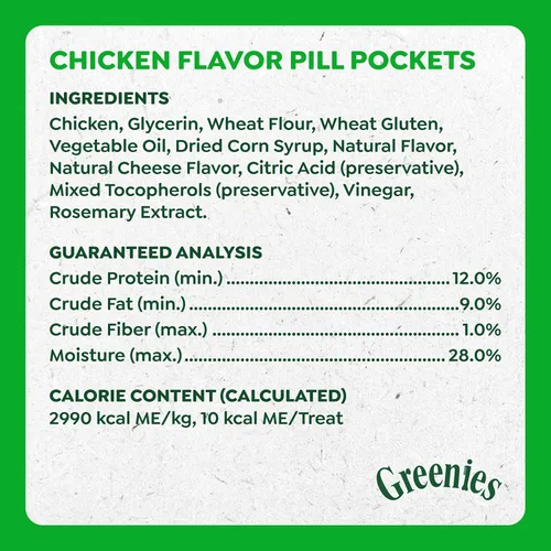 Vista 5 de Greenies Bolsillos para pastillas para perros de tamaño pequeño, pastillas para tabletas para perros, sabor a queso, bolsa de 3.2 onzas