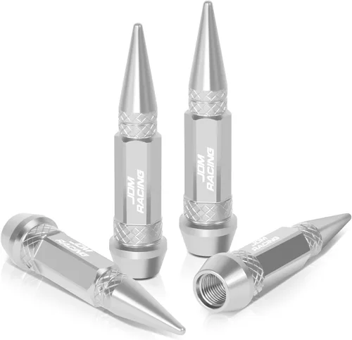 Vista 18 de Auto Dynasty Tapones de válvula de aluminio anodizado de 1.772 in, accesorios de automóvil con diseño de cabeza con púas, ajuste universal