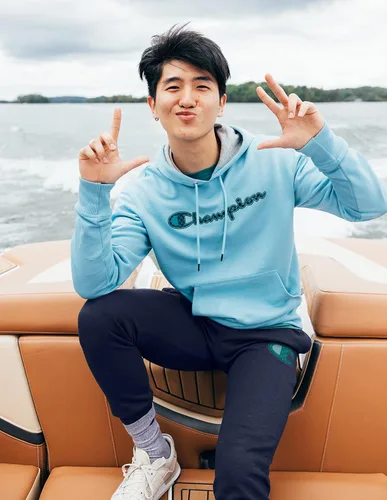 Vista 4 de Champion Men's Hoodie, Powerblend, Fleece, Graphic, Sweatshirt for Men (Reg. Or Big & Tall)