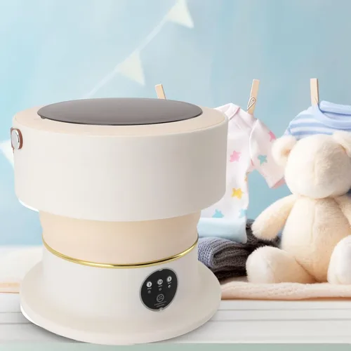 Vista 7 de Foldable Washing Machine, 8L Mini Washer Machine Portable Washing Machine with Rotating Dryer for Camping Travel Apartment Dormitory, Laundry Washer