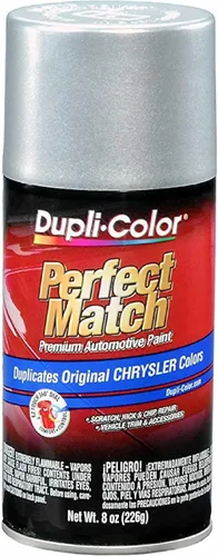 Vista 112 de Dupli-Color EBCC04177 Perfect Match Pintura en Aerosol Automotriz – Chrysler Bright Platinum Metallic, PS4/MS4 – Lata de Aerosol de 8 oz