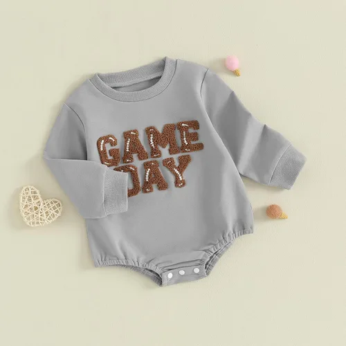 Vista 53 de MERSARIPHY Sudadera de fútbol para bebé, traje de manga larga con letras divertidas, ropa de otoño e invierno