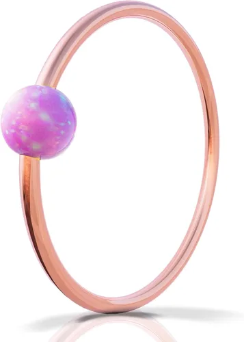 Vista 8 de Aretes de ópalo de calibre 20, aretes de aro de oro de 14 quilates, aretes de aro de oro de 0.354 in, aretes de piercing helix