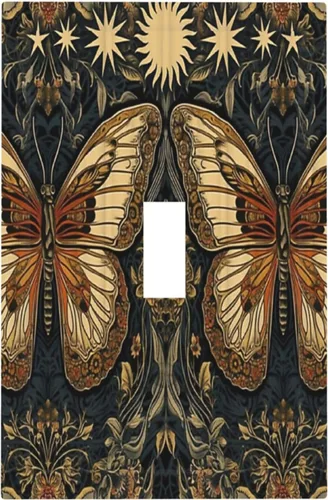 Vista 13 de Cubiertas de Tomacorriente Ancla Estrella de Mar Concha Tablón de Madera Rústico Náutico 1 Gang Interruptor de Luz Dúplex Placa Cubierta Decorativa