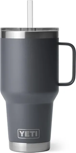 Vista 71 de YETI Rambler - Vaso de 25 onzas con asa y tapa con popote, vaso de viaje para agua, vaso aislado al vacío con asa, acero inoxidable, apicultor
