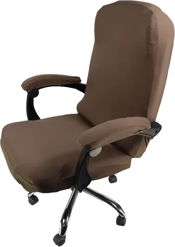 Vista 13 de WOMACO Fundas para silla de oficina, funda elástica para silla de computadora con fundas para reposabrazos, fundas universales para silla de jefe