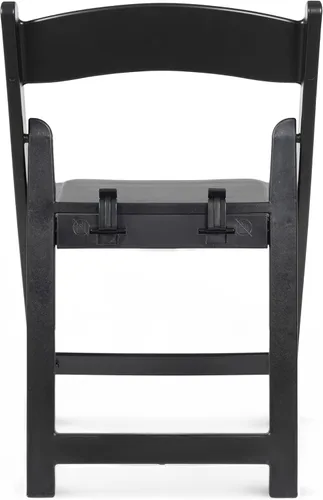 Vista 10 de Flash Furniture Hercules Kids Silla plegable de resina negra con asiento acolchado de vinilo negro