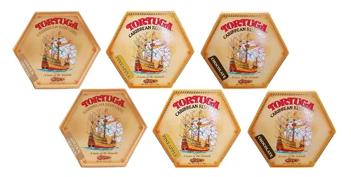 TORTUGA Pastel de ron – 4 onzas 6 paquetes (original, piña, chocolate) – Pastel perfecto para fiestas | Pastel gourmet original | Grandes pasteles