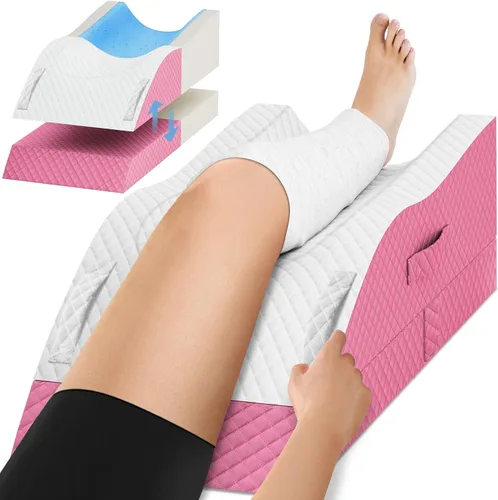 Vista 11 de Almohadas de elevación TranquilRelax para piernas después de cirugía, almohada de cuña de espuma viscoelástica ajustable para lesiones o descanso