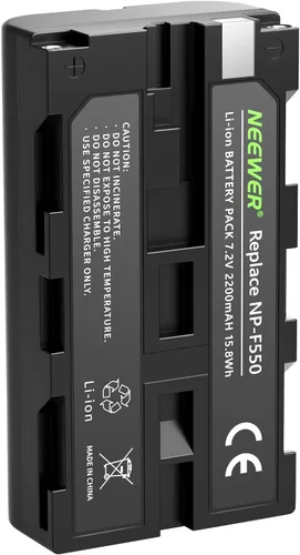 Neewer Batería recargable de iones de litio de repuesto para Sony NP-F550/570 compatible con monitor de campo, luz LED Neewer CN-160 CN-126 CN-216 y