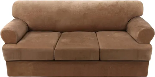 Vista 32 de H.VERSAILTEX Funda para sofá de 2 piezas, fundas para sillón con cojines en forma de T, funda para sofá de terciopelo grueso, protector de muebles