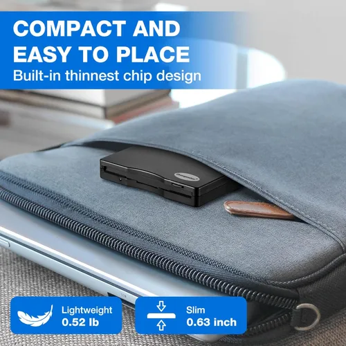 Vista 5 de Lector de disquete, unidad de disquete USB externa de 3.5 pulgadas, no compatible con Mac, compatible con Windows 11/10/10 Pro/8/7/2000/XP