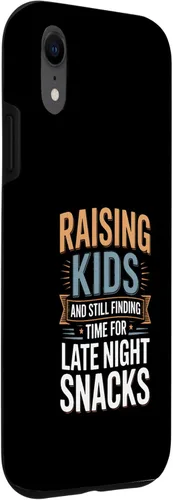 Vista 3 de Raising Kids and Still Finding Time for Late Night Snacks Case for iPhone XR