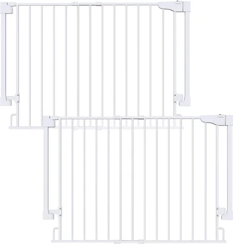 Vista 45 de Cumbor Puerta para bebés de 29.7 a 46 pulgadas para escaleras, ganadora de los premios Mom's Choice Awards - Puerta para perros con cierre