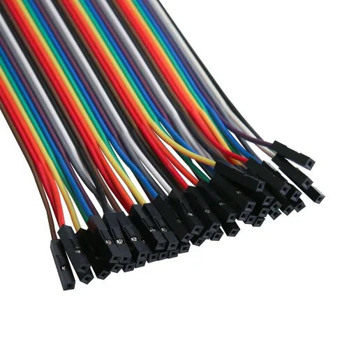 Vista 3 de ELEGOO 120 piezas de cables Dupont multicolor de 40 pines macho a hembra, 40 pines macho a macho, 40 pines hembra a hembra, kit de cables de puente