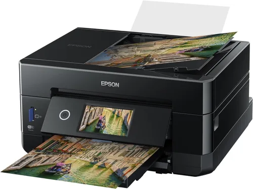 Vista 6 de Epson Expression Premium XP-7100 Impresora fotográfica inalámbrica a color con ADF, escáner y copiadora, color negro, pequeña