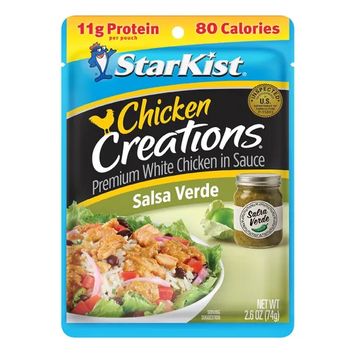 Vista 28 de StarKist Chicken Creations BOLD Buffalo Style, bolsa de 2.6 onzas, 1 paquete 11g Protein Per Serving, Fully Cooked White Meat, Gluten Free, No