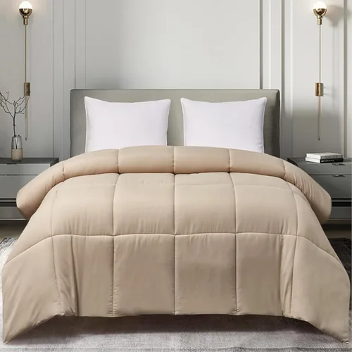 Vista 20 de Blue Ridge Home Fashions - Edredón sintético de microfibra para todas las estaciones, relleno de poliéster hipoalergénico, Algodón, Negro, gemelo