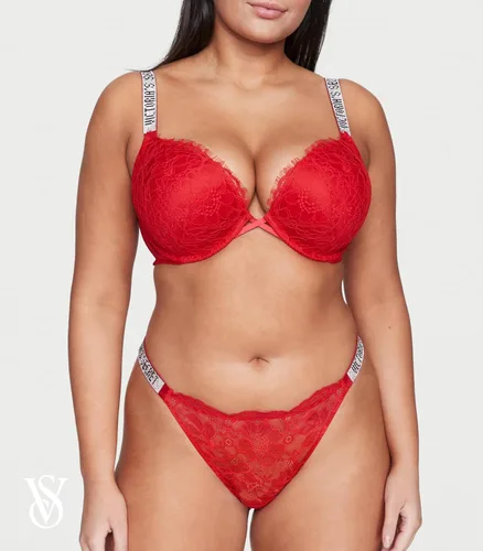 Vista 2 de Victoria's Secret Tanga con correa Shine, ropa interior para mujer (XS-XXL)
