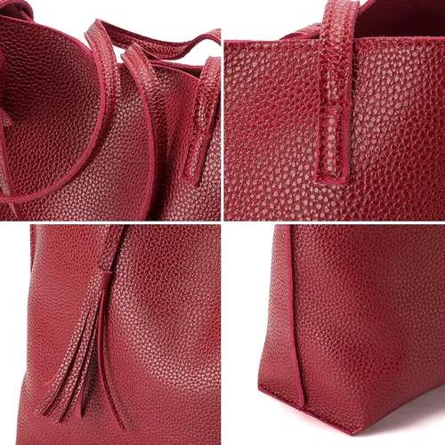 Vista 8 de Lieseh Womens Bohemian Tote Bag for Shoulder and Hand with Inner Pocket