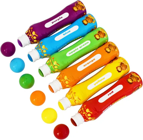 Vista 2 de Yuanhe Bingo Daubers - Marcadores de puntos – 3 oz Paint Dotter Bingo Dabbers/Dobbers, juego de 6