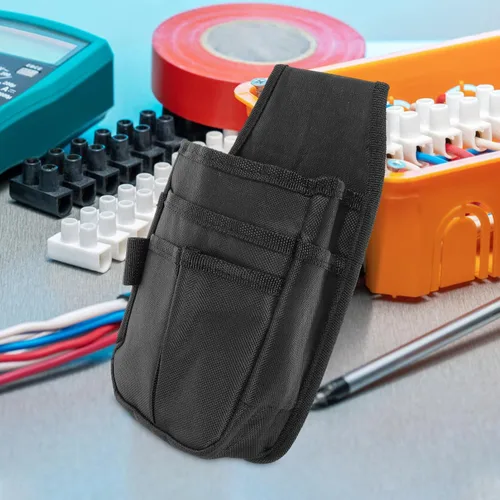 Vista 8 de OSALADI Bolsa de electricista Bolsa de herramientas profesional para mantenimiento, pequeña y versátil, fácil de transportar