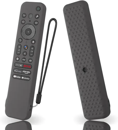 Vista 8 de Funda de silicona para Sony RMF-TX910U RMF-TX920U RMF-TX810U Funda de silicona para control remoto Sony Bravia TV con cordón (negro)