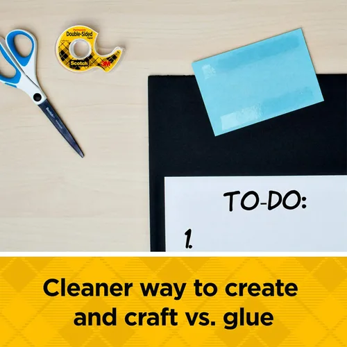 Vista 5 de Scotch Cinta de doble cara, ideal para envolver regalos, 1 x 1296 pulgadas, 1 paquete (665)